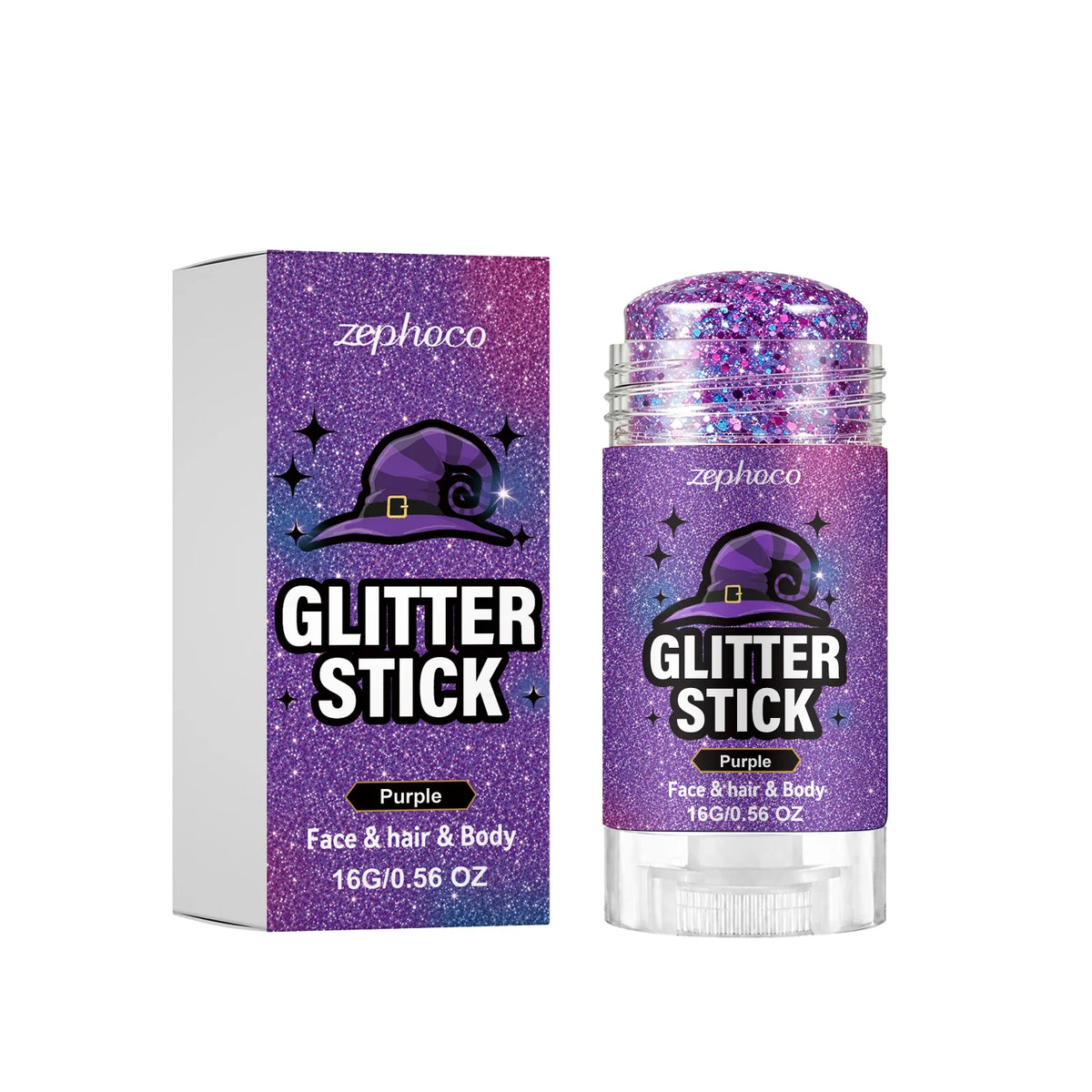 Sparkling Sequins Glitter Gel Stick 6 Colors Washable Highgloss Shine Body Hair Glitter Gel Festival Makeup for Halloween Party