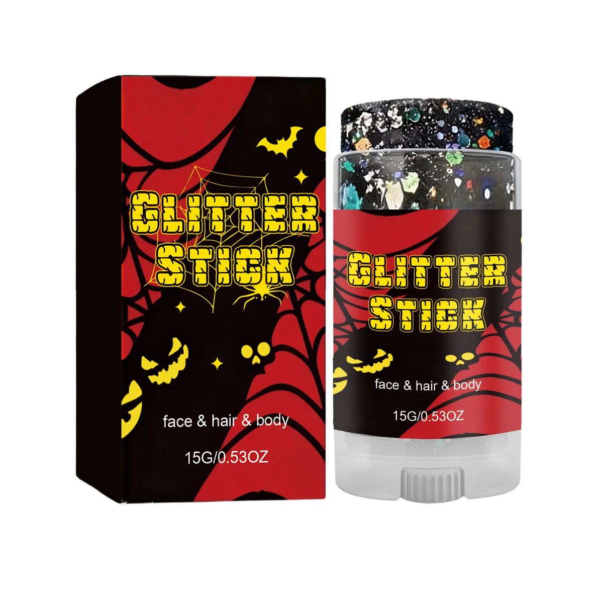 Body Facial Glitter Stick Sparkling Sequin Glitter Gel Stick Cosmetic Hair Glitter Festival Makeup for Halloween Christmas Party