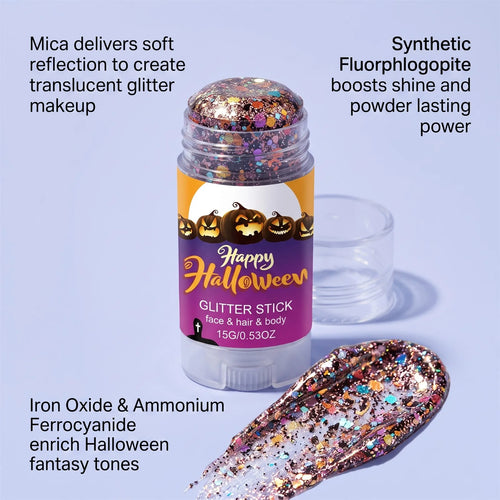 Body Facial Glitter Stick Sparkling Sequin Glitter Gel Stick Cosmetic Hair Glitter Festival Makeup for Halloween Christmas Party