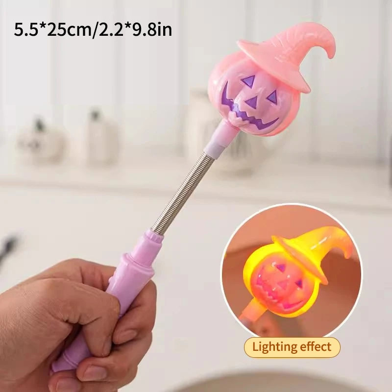 Halloween Party Decoration Halloween Hand Shaker Sticks Pumpkin Ghost Stick Gift Party Favor Gifts Party Supplies