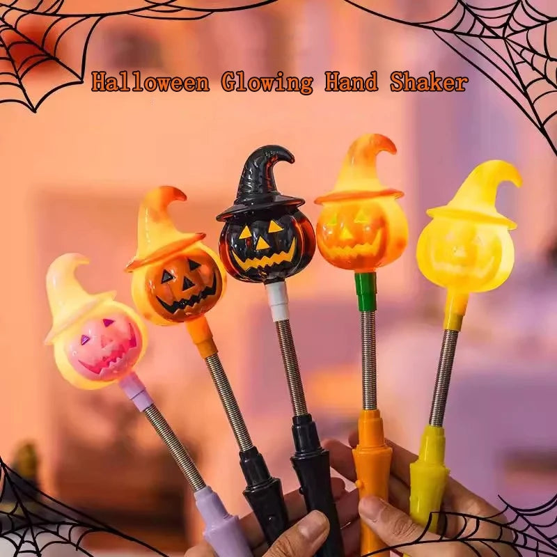 Halloween Party Decoration Halloween Hand Shaker Sticks Pumpkin Ghost Stick Gift Party Favor Gifts Party Supplies