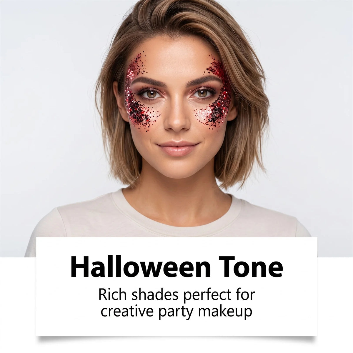 Mess-Free Glitter Stick Washable Face Body Hair Shimmer Crayon Non-Toxic Halloween Cosplay Party Makeup Sparkling SequinsGlitter