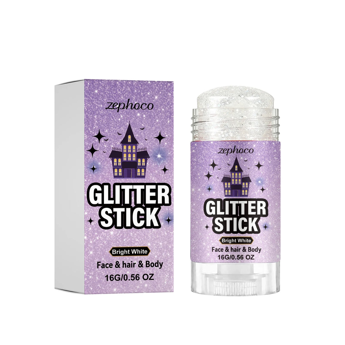 Sparkling Sequins Glitter Gel Stick 6 Colors Washable Highgloss Shine Body Hair Glitter Gel Festival Makeup for Halloween Party