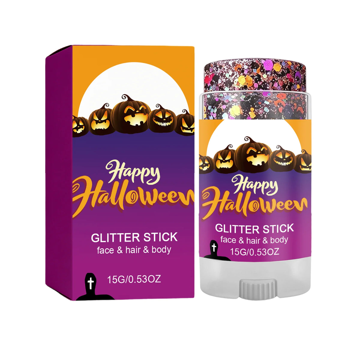 Body Facial Glitter Stick Sparkling Sequin Glitter Gel Stick Cosmetic Hair Glitter Festival Makeup for Halloween Christmas Party