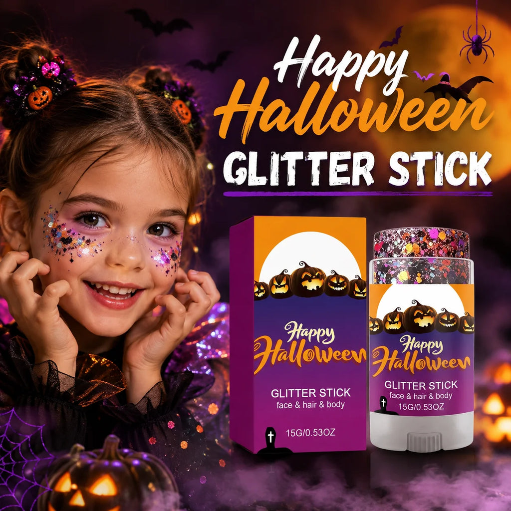 Body Facial Glitter Stick Sparkling Sequin Glitter Gel Stick Cosmetic Hair Glitter Festival Makeup for Halloween Christmas Party
