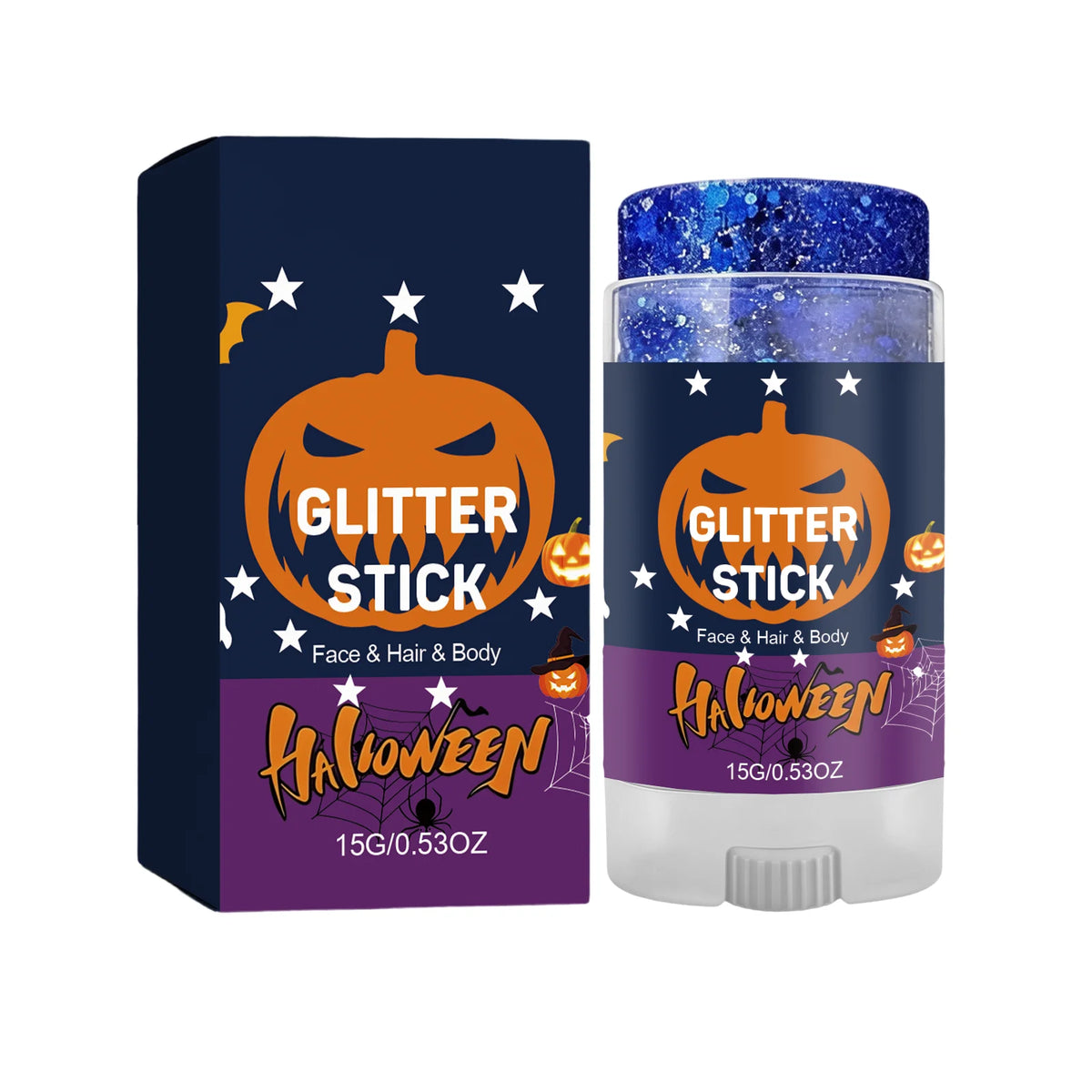 Body Facial Glitter Stick Sparkling Sequin Glitter Gel Stick Cosmetic Hair Glitter Festival Makeup for Halloween Christmas Party