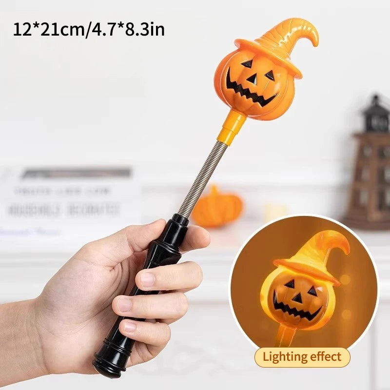 Halloween Party Decoration Halloween Hand Shaker Sticks Pumpkin Ghost Stick Gift Party Favor Gifts Party Supplies